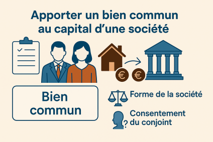 Apporter un bien commun au capital d’une société : ce qu’il faut savoir