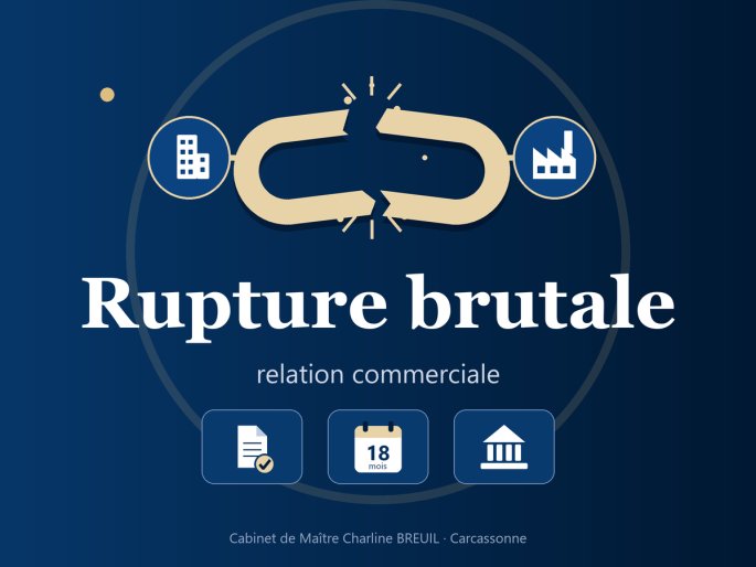 Rupture brutale d’une relation commerciale établie : préavis, plafond de 18 mois et procédure à suivre